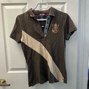 Joules Brown and Teal Polo
